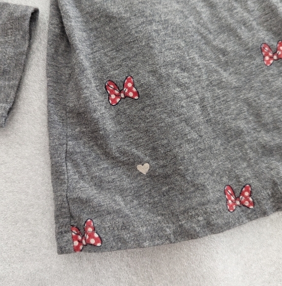 BABY Gap Disney Minnie Mouse red polka dot ribbon print long sleeve cotton 4T - Picture 2 of 6